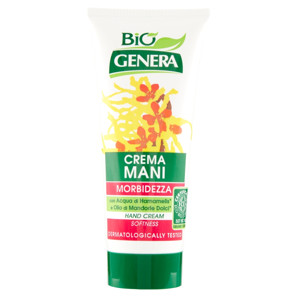 Genera BiÓ Crema Mani Morbidezza con Acqua di Hamamelis* e Olio di Mandorle Dolci* 100 ml